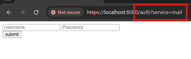 Auth page